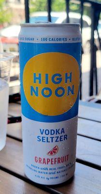 High Noon Vodka Seltzer Grapefruit 12floz Can $10.00 (06/16/24). @TheFerrymanHoboken #Hoboken #IrishPub #Pub #SportsBar @HighNoonSunSips