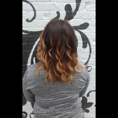 Softened the summer balayage for fall. Chocolate and caramel!