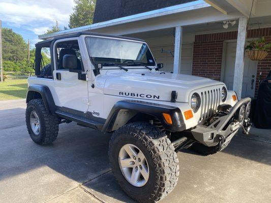 Jeep serviced by the Jeep Slop Shop