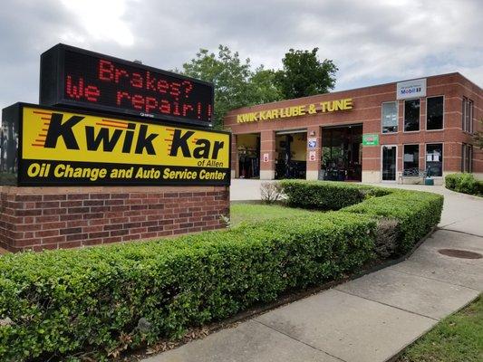 Front of Kwik Kar of Allen