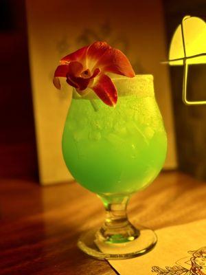 Mermaid spit cocktail