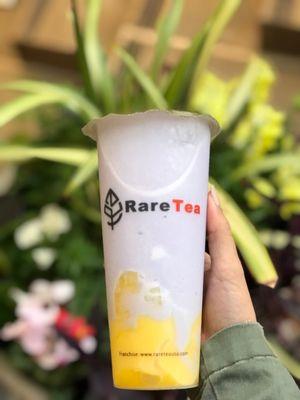 Blended Taro w/ Egg Pudding