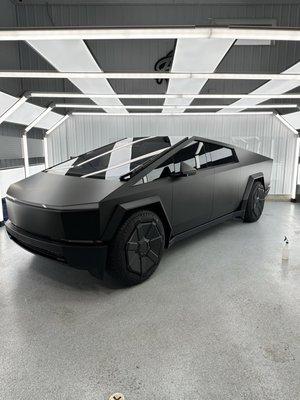 2024 Cybertruck black matt full ceramic coating and tinted windows...