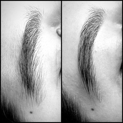 Brow shaping services!