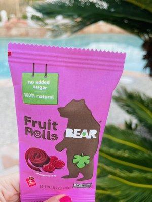 1st time trying Fruit Rolls BEAR. All natural ingredients!