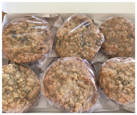 Oatmeal raisin cookies. $15/dozen