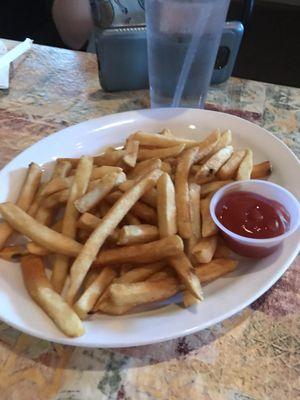 Side of fries that came with the broasted chicken