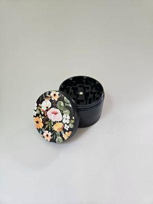 Black floral grinder