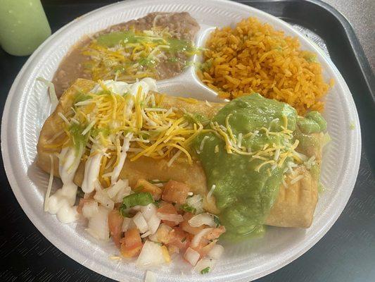 This is the Chimichanga combo.