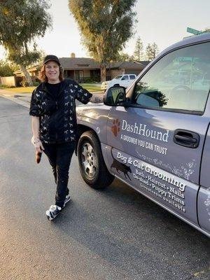 Groomer, Sara with DashHound Mobile Pet Grooming