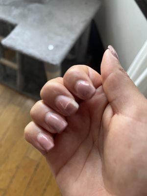 Other nails came off super quick