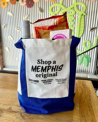 Need a new tote bag to carry your groceries? South Point Groceries has you covered! Rep a Memphis original with this super sp...