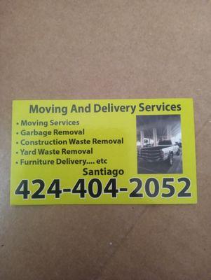 Moving and Delivery Services