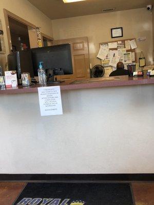 Counter inside Phoenix Automotive.