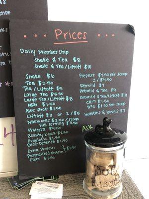 Precision Nutrition:  Menu Prices (12 Jun 2021)