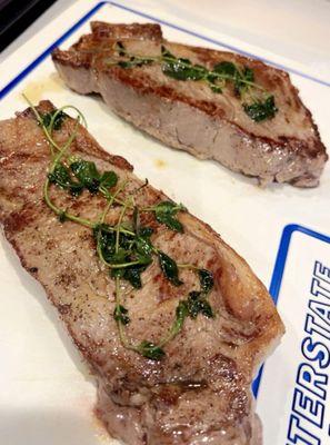 New York Strip Steaks