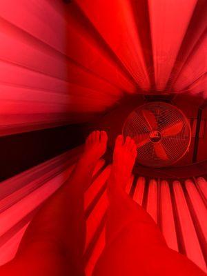 Red light therapy bed.