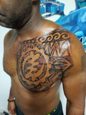 Custom African tribal tattoo