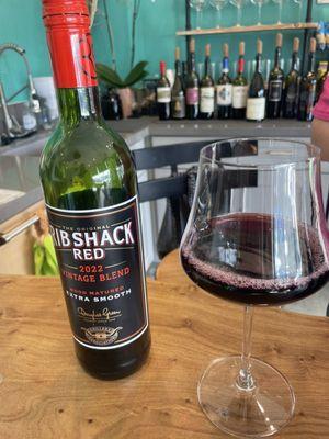 Happy hour red - a very South African blend  - Ribshack Red Vintage Blend (West Cape) - 60% Piotage & 40% Shiraz