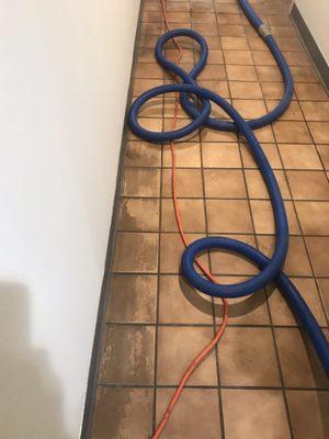 Commercial Tile Cleaning "Before"