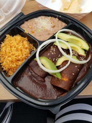 Chicken Enchiladas in Mole