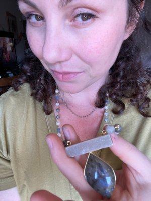 Loving my new labradorite layering pieces! Thanks Linda!