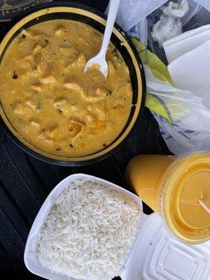 108. Veg Korma, 40. Mango Lassi