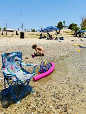 River beach