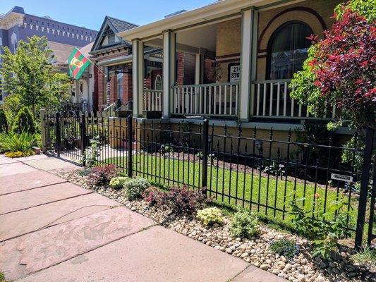 Custom Wrought Iron Fencing, Colonial with Spear Tip.