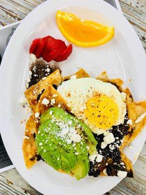 CHILAQUILES going to be served tomorrow for Mexico viva la Mexico breakfast 8 to 10 stop by hip hip hooray June 23rd Saturday