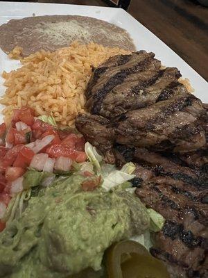 Carne asada plate