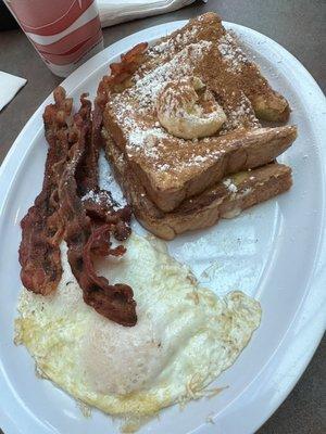 French Toast, 2 Eggs & Meat