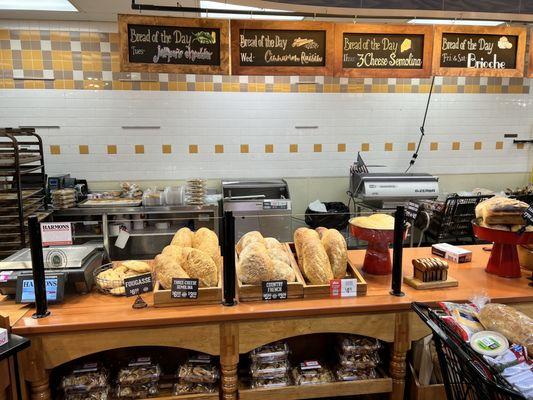 Fresh loaves, whole or sliced to order.