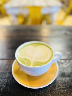 09/28/2023: Matcha latte with oat milk and no sugar--I try to find any reason to stop by ;P