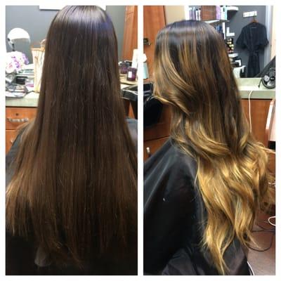 Beautiful before and after. First step process to being a blonde bombshell doesn't mean you can look HOT!!!