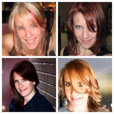 A wide array of hair colours by the talented Avalon Cobb. She is the best!