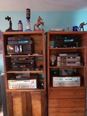 My Pioneer SX-1280 and my Pioneer SX-1980 after being repaired and refurbished by Just Audio.