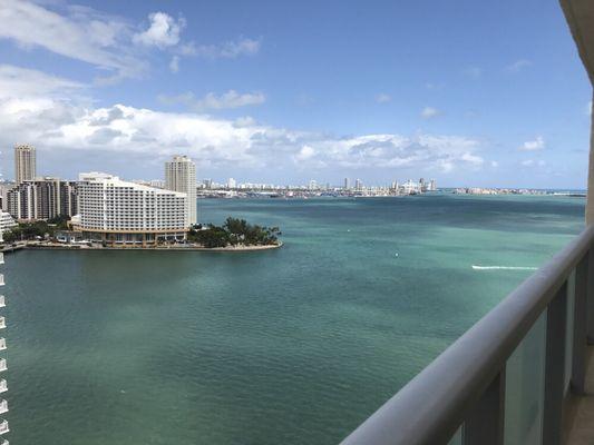 View from unit 2304 @The Mark in Brickell bay drive