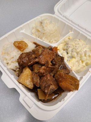 Beef Stew with Potato Mac