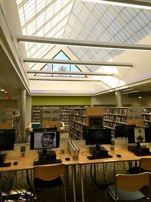 Gorgeous new atrium in the newly remodeled Savage Branch Library