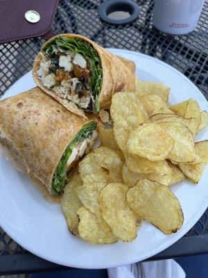 Chicken Veggie Aioli wrap