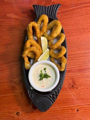 Fried calamari with tartara sauce