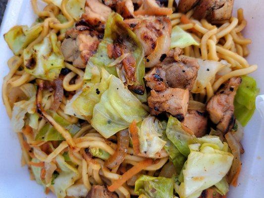 Chicken yakisoba