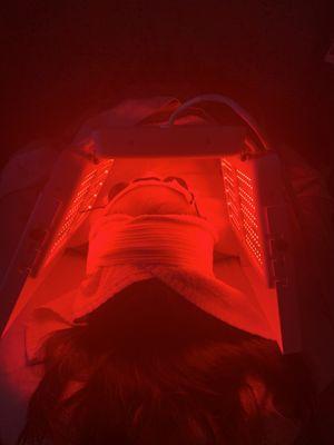 Lightwave Red LED and Infrared treatment 
Helps with inflammation, wrinkles & fine lines, anti-aging, and much more.