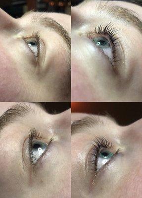 Lash lift and tint