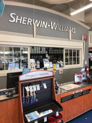 Sherwin Williams Brentwood!! By far the cleanest and organized