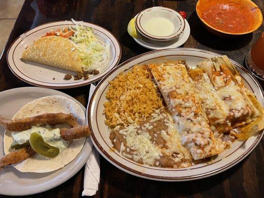 Mexican Dinner and Fish Taco