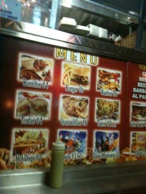 Menu of Taco Truck