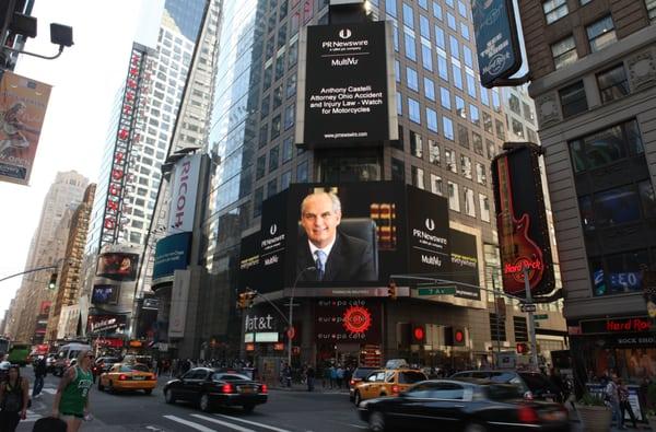 Anthony Castelli Attorney Car accidents and injury law. I was featured on Times Square. briefly