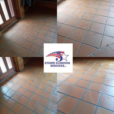 Tile steam cleaning